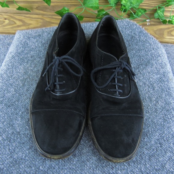 M. Gemi Men Oxfords Shoes Black‎ Leather Lace Up Size 41.5 Medium main image 5